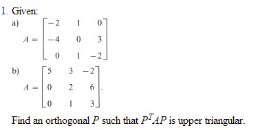 Solved SCHUR S THEOREM AND NORMAL MATRICES | Chegg.com