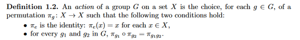 Solved I am confused about the definition of Group Actions | Chegg.com