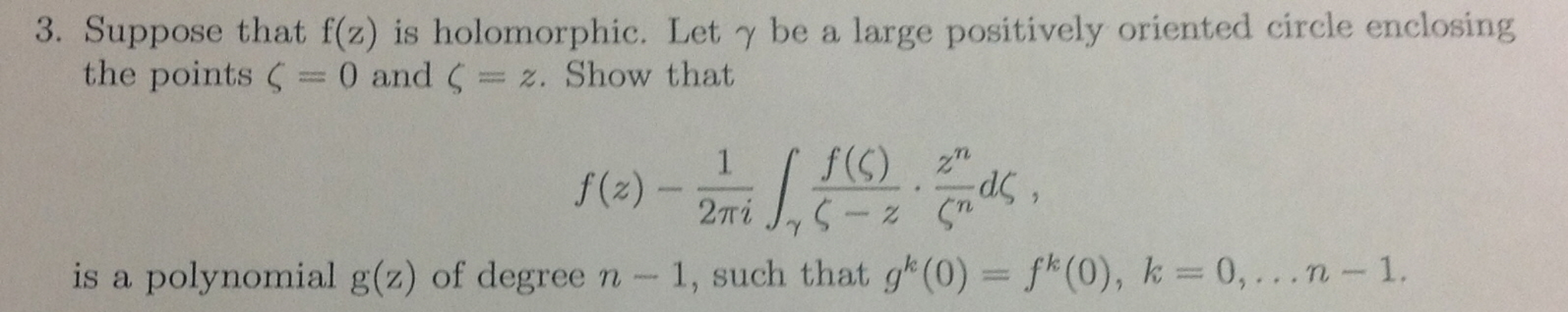 Suppose that f(z) is holomorphic. Let, gamma be a | Chegg.com