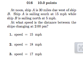 Solved At Noon, Ship A Is 30 Miles Due West Of Ship B. Ship | Chegg.com