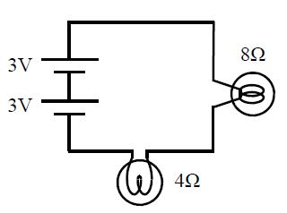 Solved Two light bulbs are in the circuit shown: Are the | Chegg.com