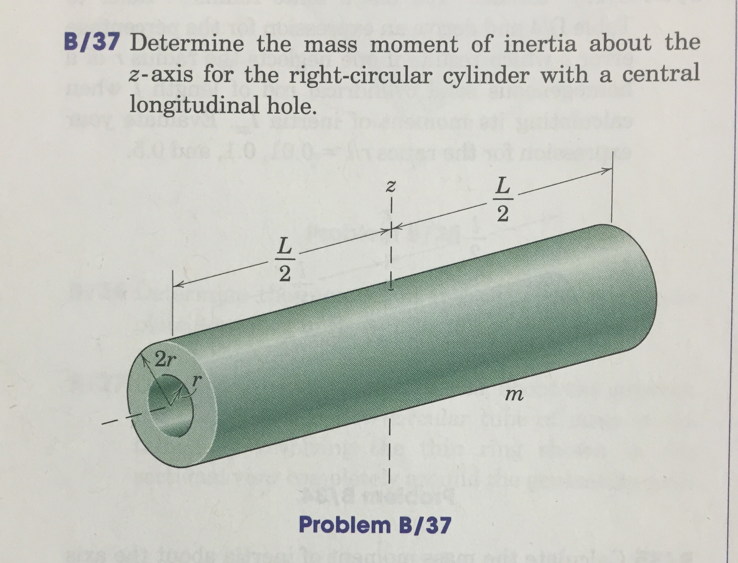 Moment Of Inertia For A Cylinder