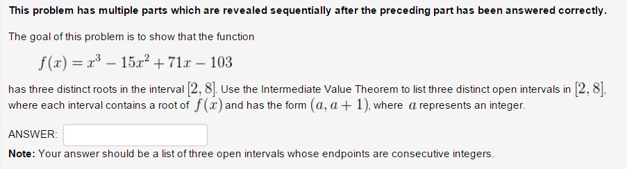 Solved This problem has multiple parts which are revealed | Chegg.com