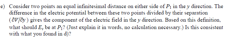 Solved Find an expression for the electric potential at | Chegg.com