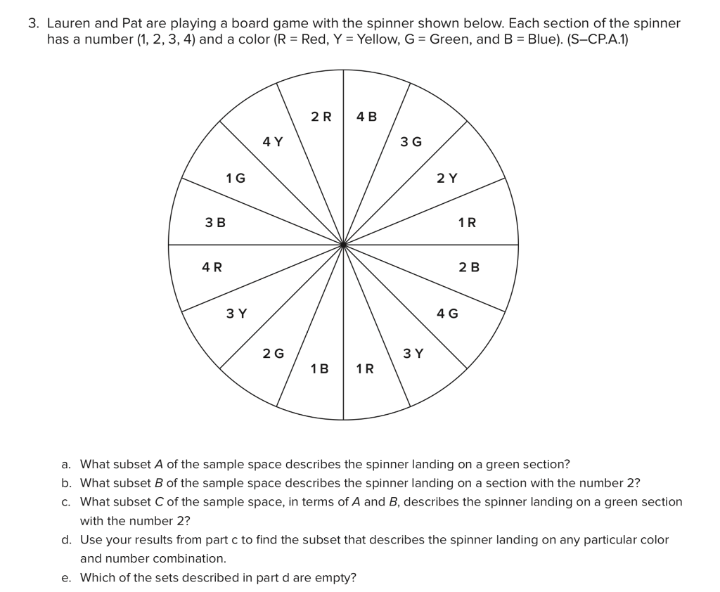 Solved 3. Lauren and Pat are playing a board game with the | Chegg.com