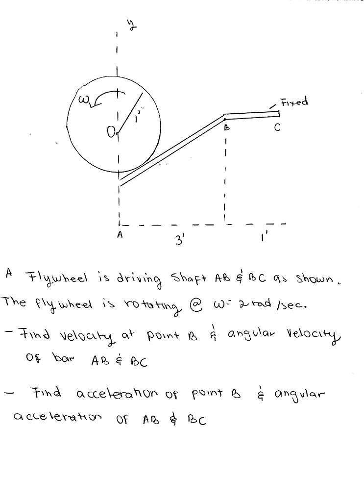 Solved Find Velocity And Acceletartion Of Point B And | Chegg.com