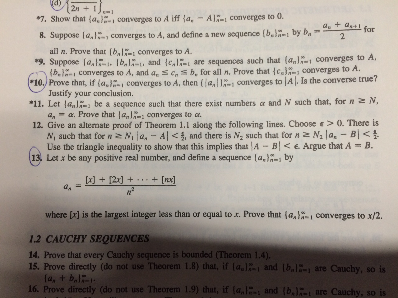 Solved Show that converges to {a_n}_n = 1^infinity converges | Chegg.com