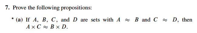 Solved 7. Prove The Following Propositions: * (a) If A, B, | Chegg.com