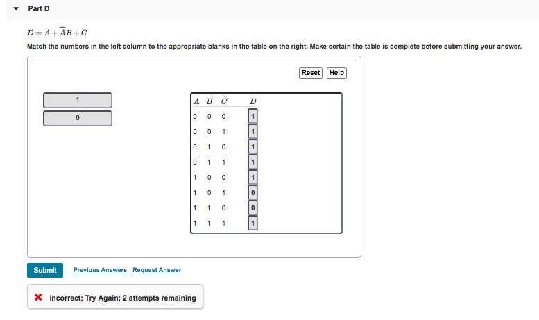 Solved Write the truth table for each of the following | Chegg.com