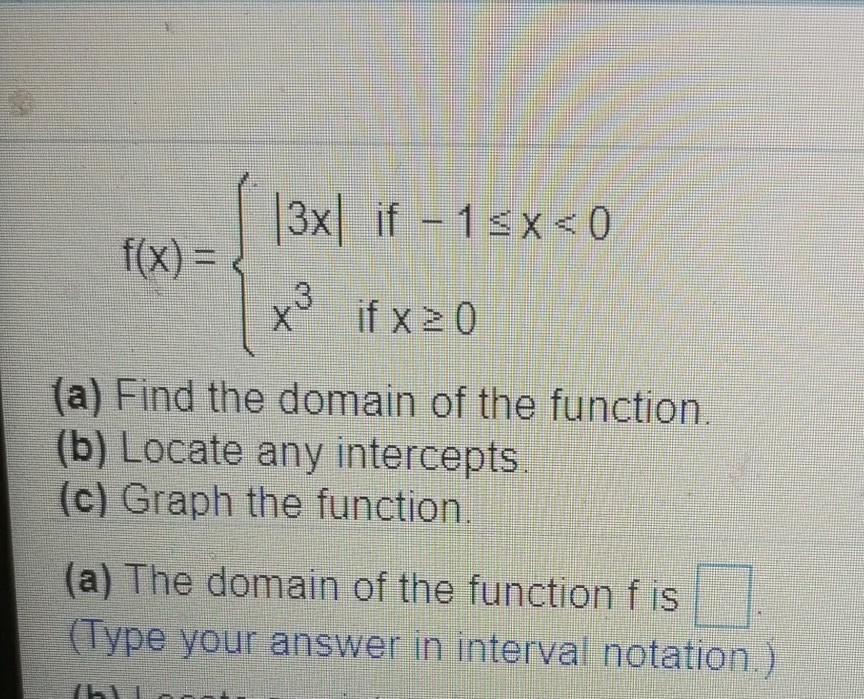 find the domain of the function f x