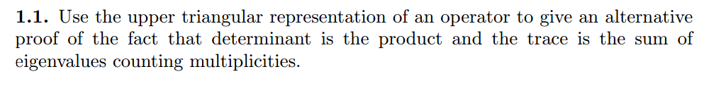 Solved Use the upper triangular representation of an | Chegg.com