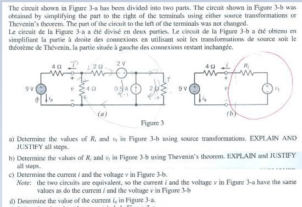 Solved The circuit shown in Figure 3-a has been divided into | Chegg.com
