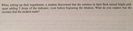 Solved When setting up their experiment, a student | Chegg.com