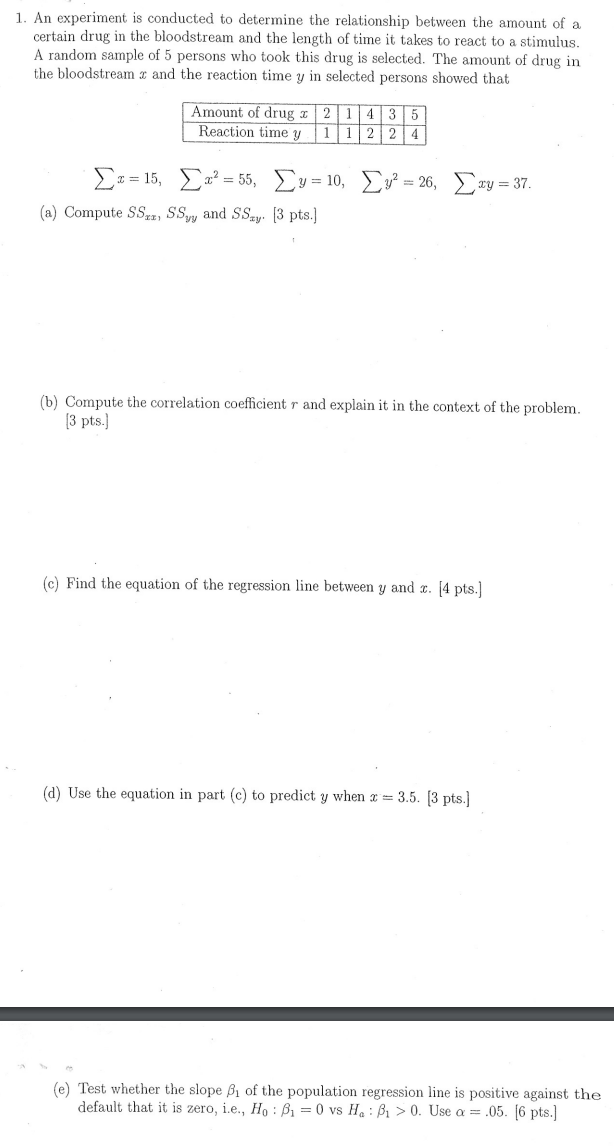 Solved An experiment is conducted to determine the | Chegg.com