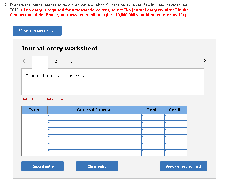 Solved Abbott And Abbott Has A Noncontributory Defined Chegg