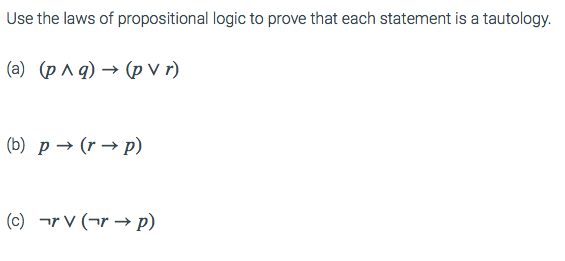 Solved Laws Of Propositional Logic Idempotent Laws | Chegg.com