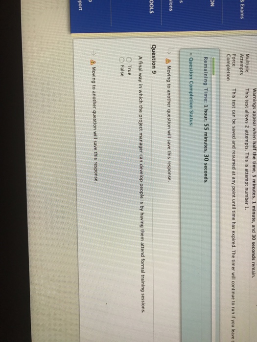 Solved A final way in which the project manager can develop | Chegg.com