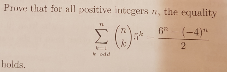 Solved Prove that for all positive integers n, the equality | Chegg.com