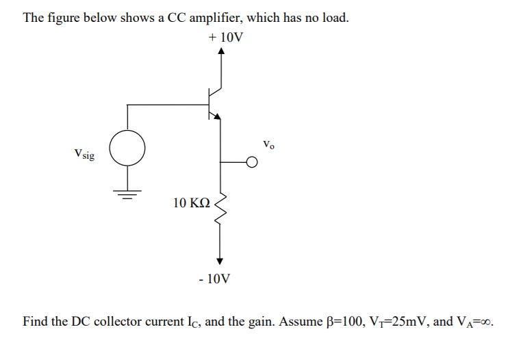 cc amplifier experiment