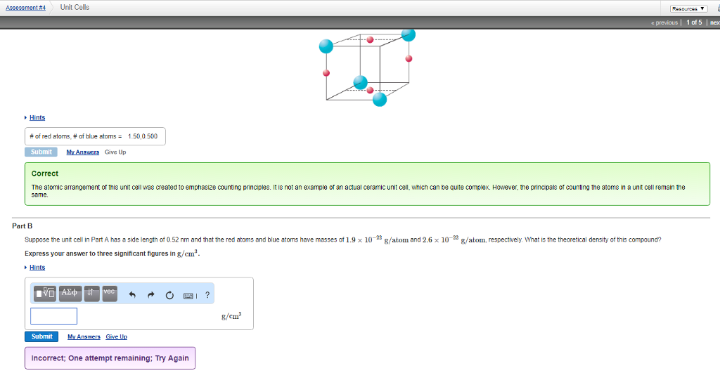 Solved Suppose the unit cell in Part A has a side length | Chegg.com
