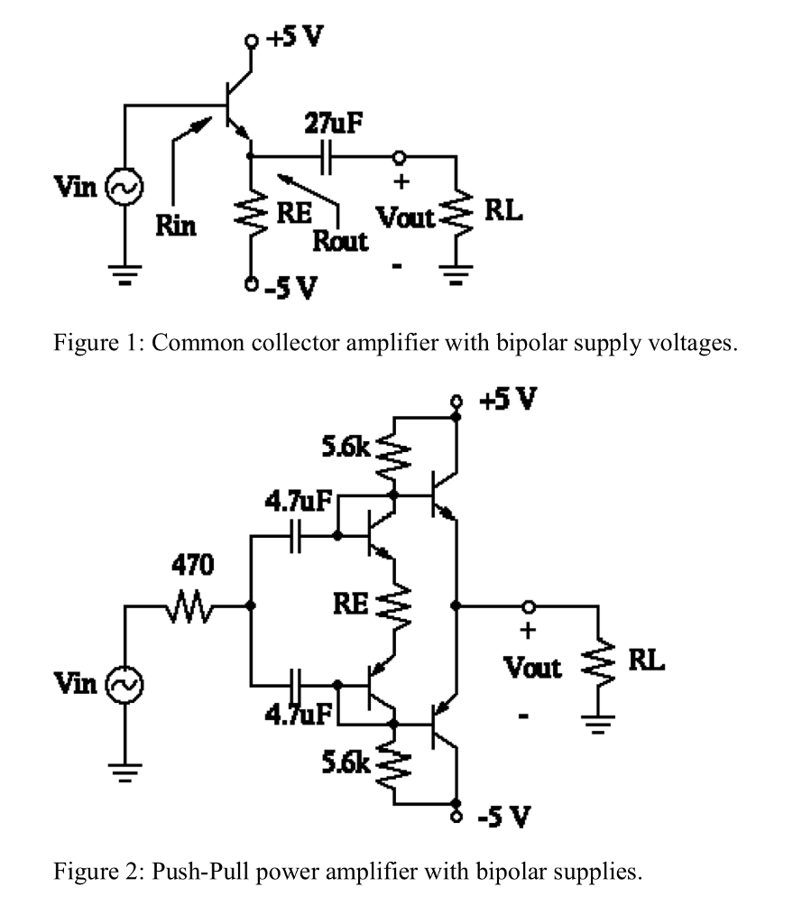 Common Collector Configuration Circuit Diagram