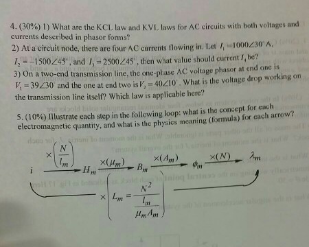 Solved What are the KCL law and KVL laws for AC circuits | Chegg.com