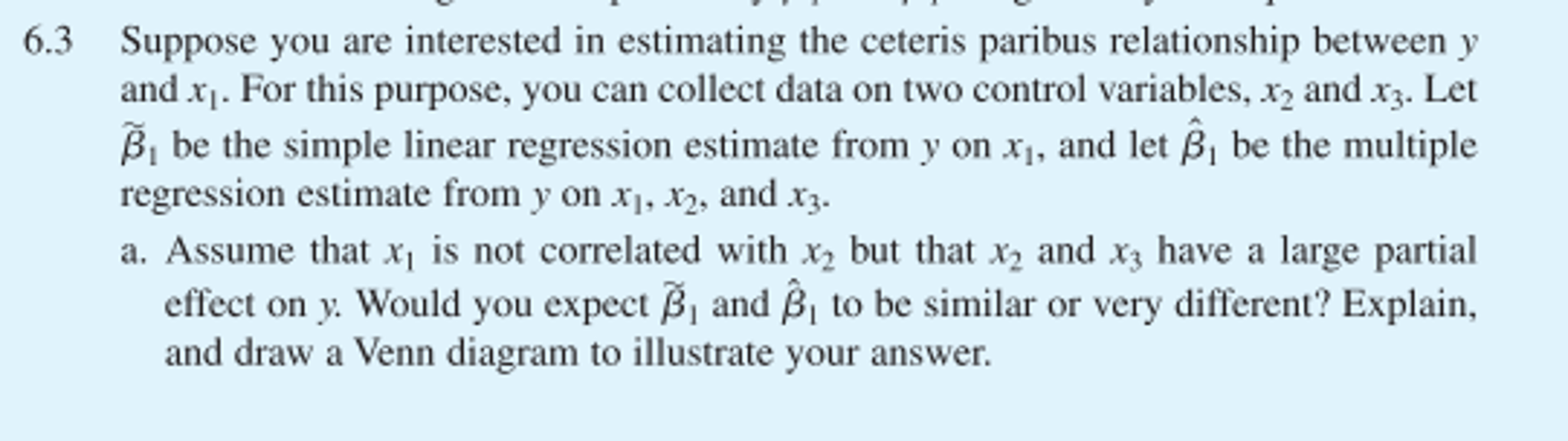 Solved Suppose you are interested in estimating the ceteris | Chegg.com