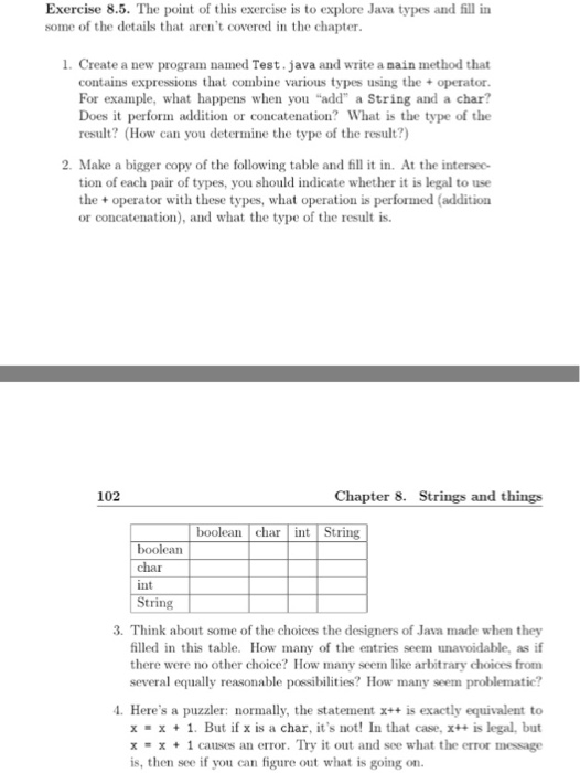 Solved Exercise 8.5·The point of this exercise is to explore | Chegg.com