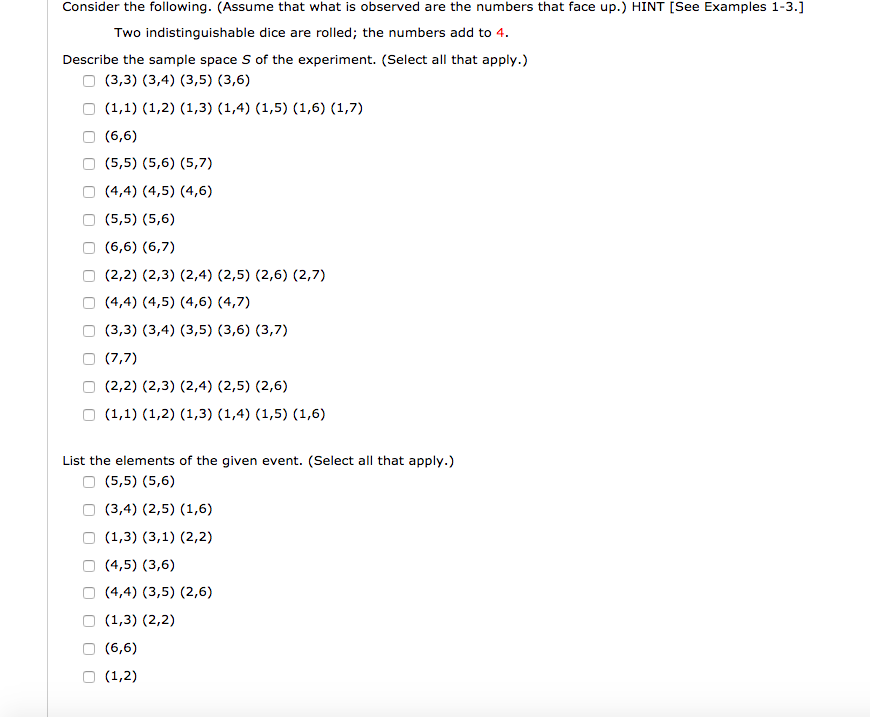 Solved Consider The Following. (Assume That What Is Observed | Chegg.com