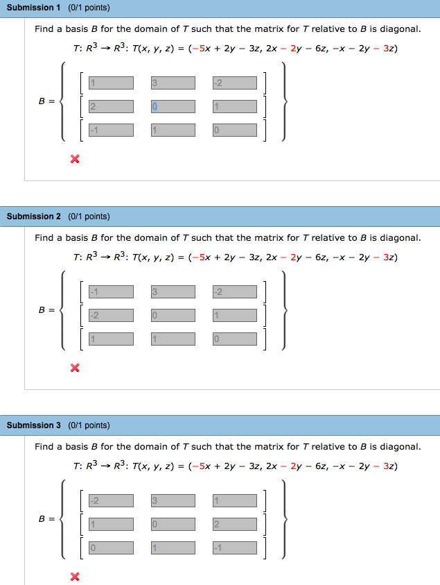 Solved Find A Basis B For The Domain Of T Such That The | Chegg.com