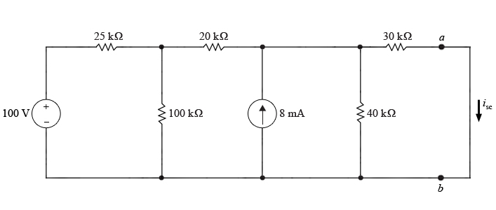 Solved Part B - Find the short-circuit current The circuit | Chegg.com