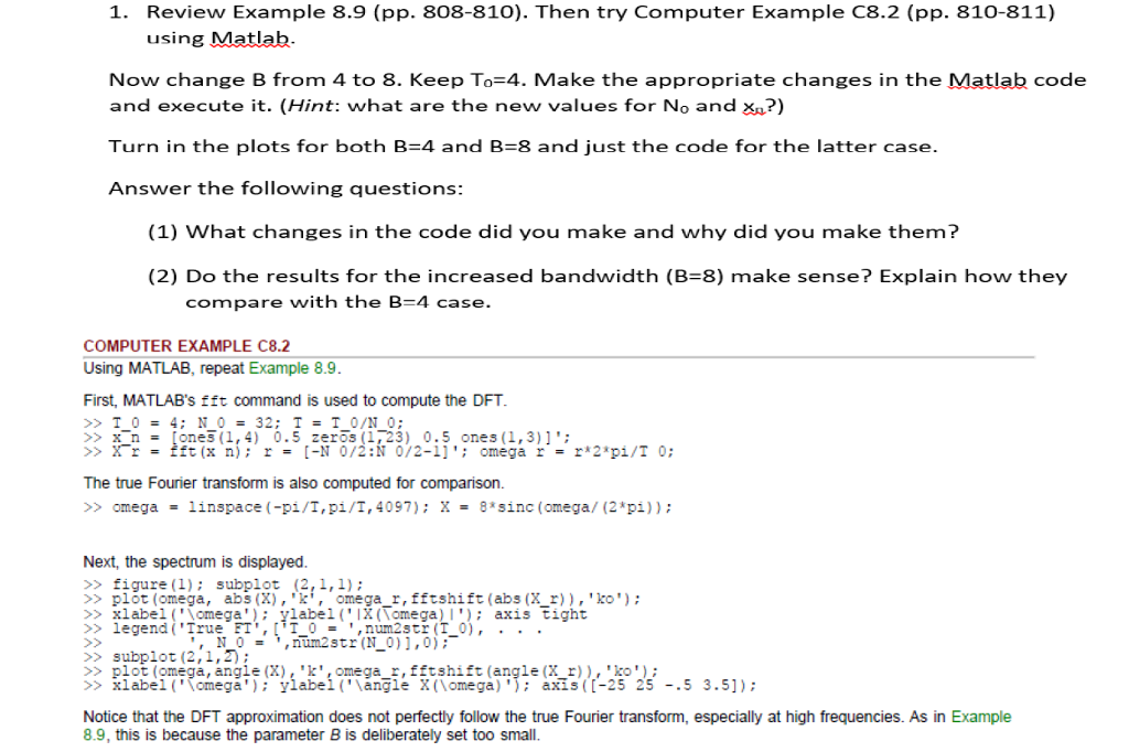 matlab homework examples