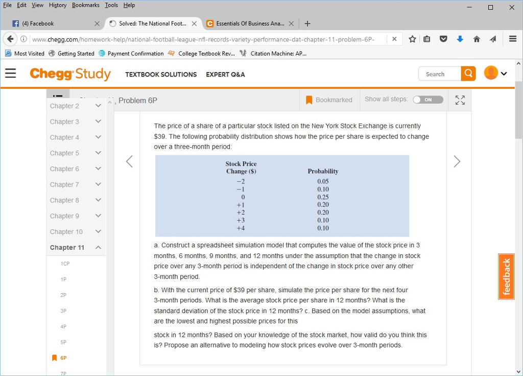 Essentials Of Business Analytics. The Answer For | Chegg.com