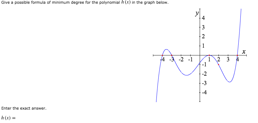 Solved Give a possible formula of minimum degree for the | Chegg.com