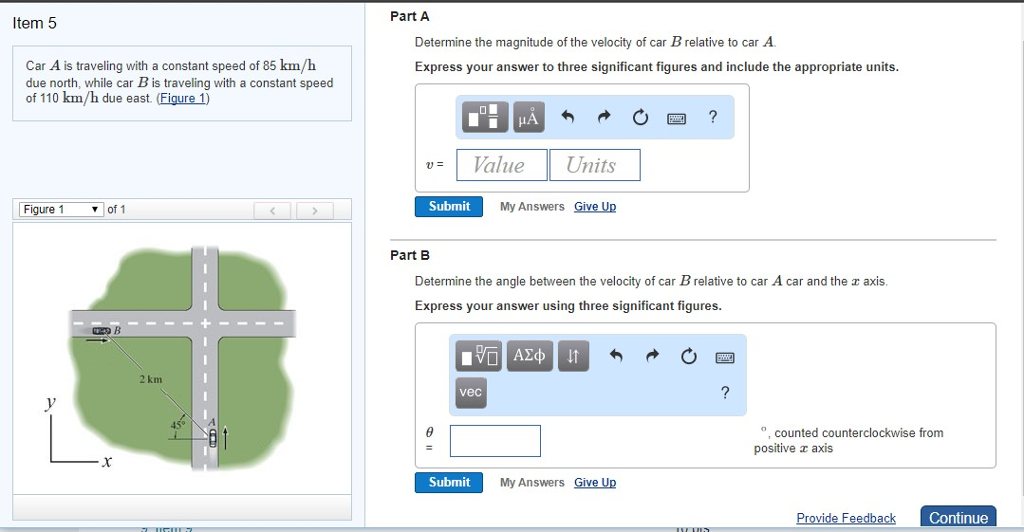 Solved Car A is traveling with a constant speed of 85 km/h | Chegg.com