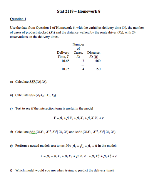 data and statistics homework 8