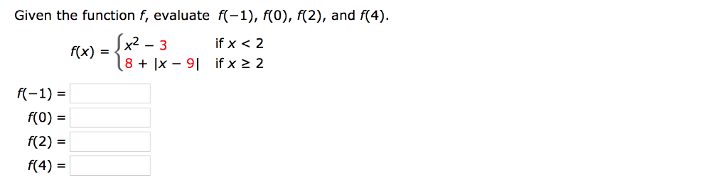 Solved Given The Function F Evaluate F 1 F O F 2 And Chegg Solved Given The Function F Evaluate F 1 F O F 2 And Chegg