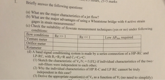 Solved What Are The Major Characteristics Of Jet Flow What Chegg