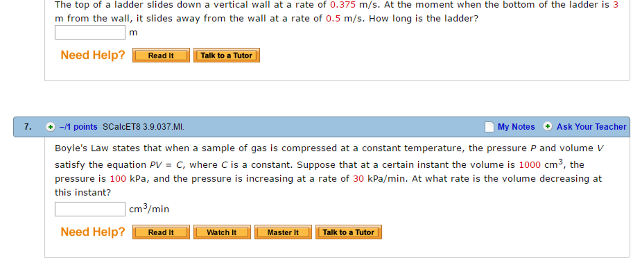 Solved The top of a ladder slides down a vertical wall at a