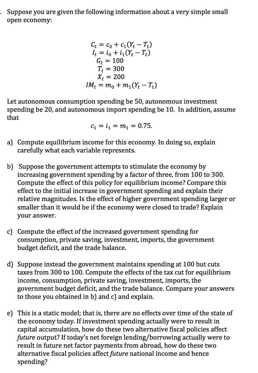 Solved Suppose You Are Given The Following Information About | Chegg.com