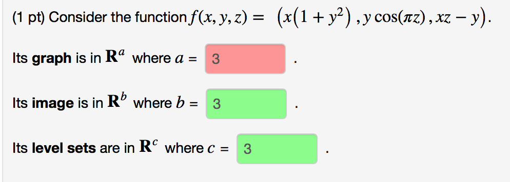 (x(1+y2),ycos(m) , x-y) (1pt) Consider the | Chegg.com