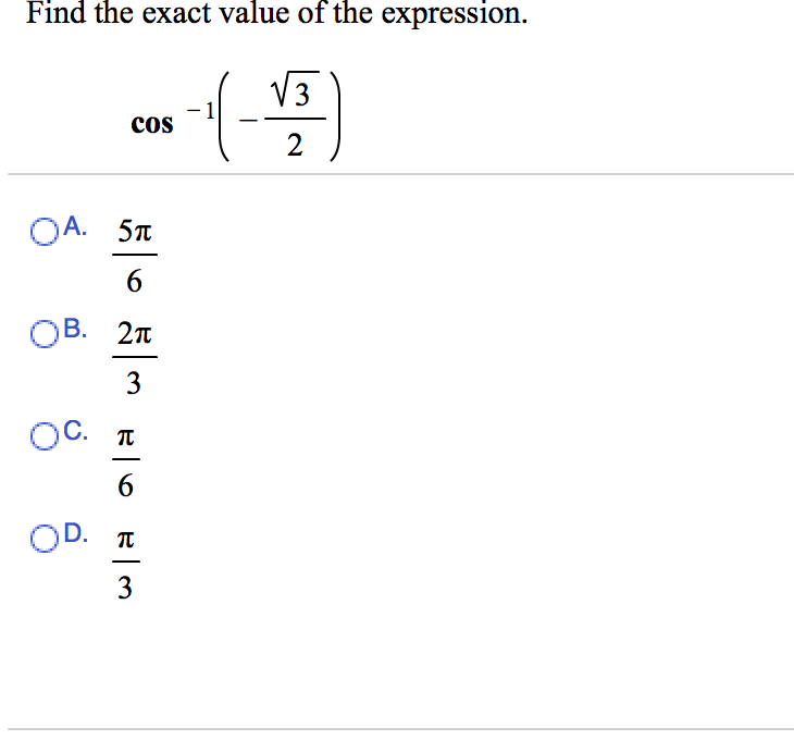 solved-find-the-exact-value-of-the-expression-cos-1-root-chegg