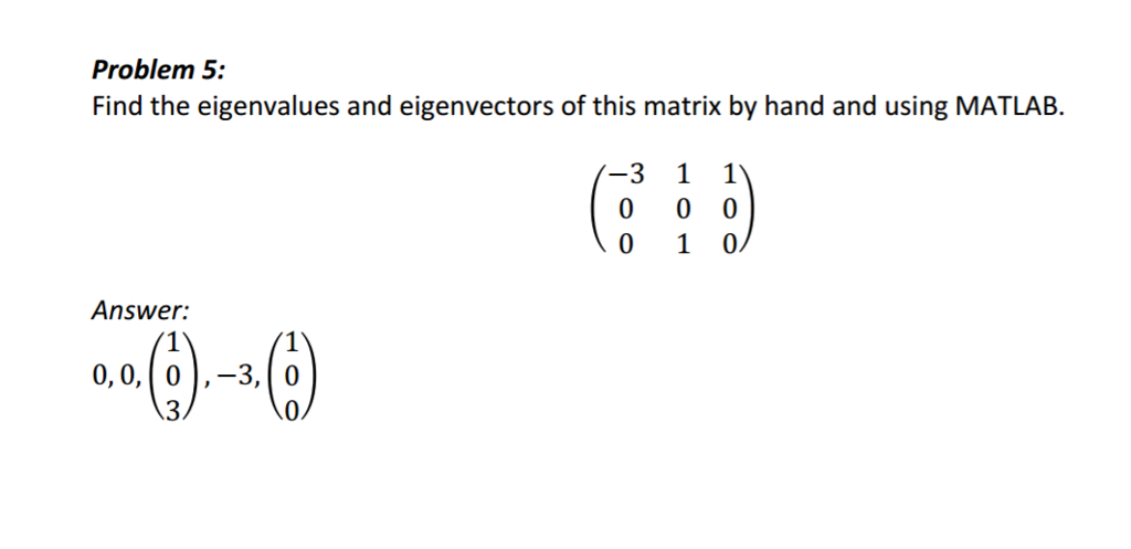 calculate first 10 eigenvalues matlab