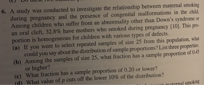 Solved A study was conducted to investigate the relationship | Chegg.com