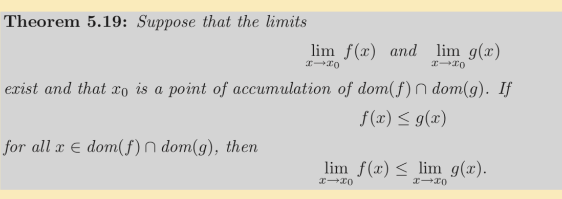 Solved Theorem 5.19: Suppose that the limits Lim x - > x0 | Chegg.com