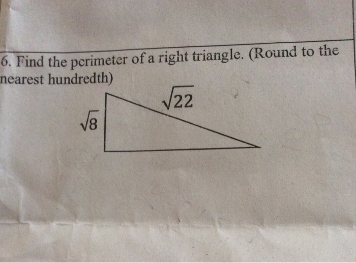 find the perimeter of triangle pqr round to the nearest hundredth