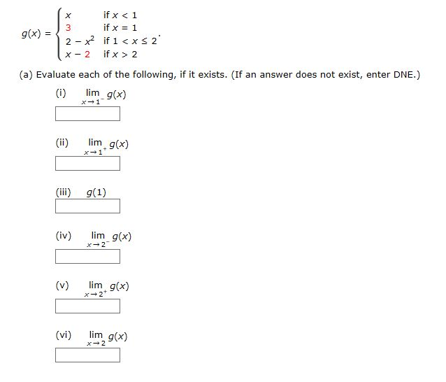 Solved G(x) = {x if x