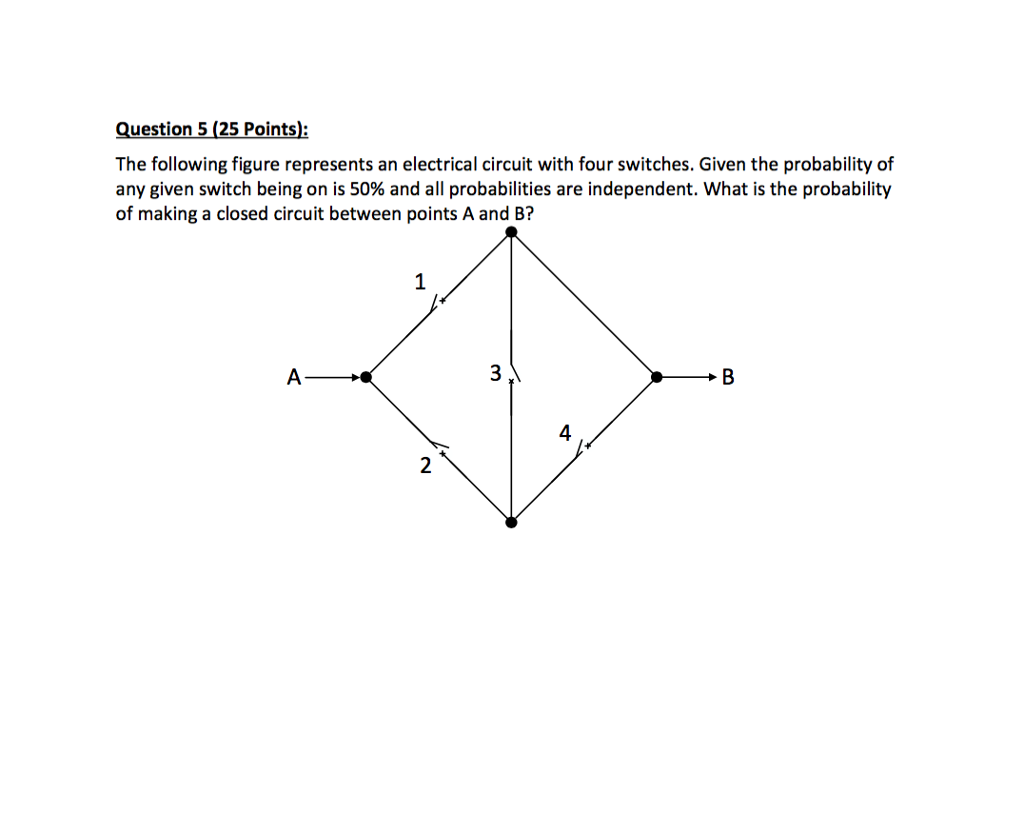Solved The following figure represents an electrical circuit | Chegg.com