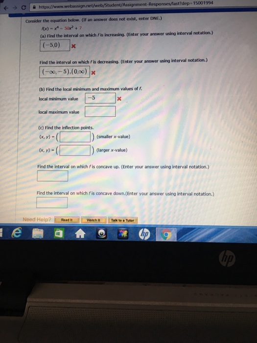 Solved Consider The Equation Below If An Answer Does Not