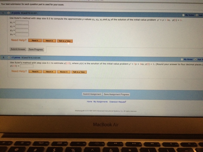 Solved Use Euler's Method With Step Size 0.5 To Complete | Chegg.com